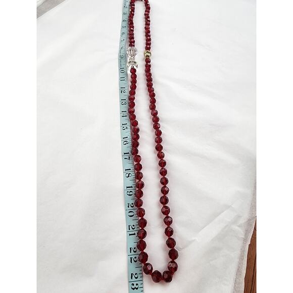 HEIDI DAUS DISNEY "Full Of Possibilities"RUBY Red Necklace Bracelet Set Crystal - Picture 2 of 12